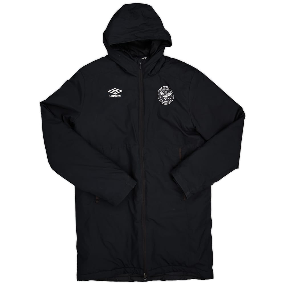 2020-21 Brentford Umbro Hooded Bench Coat - 8/10 - (L)