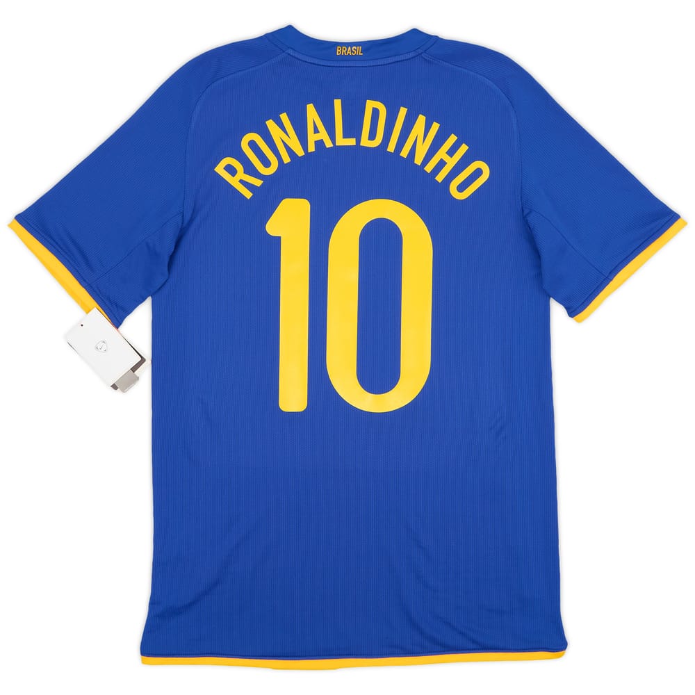 2008-10 Brazil Away Shirt Ronaldinho #10 (S)