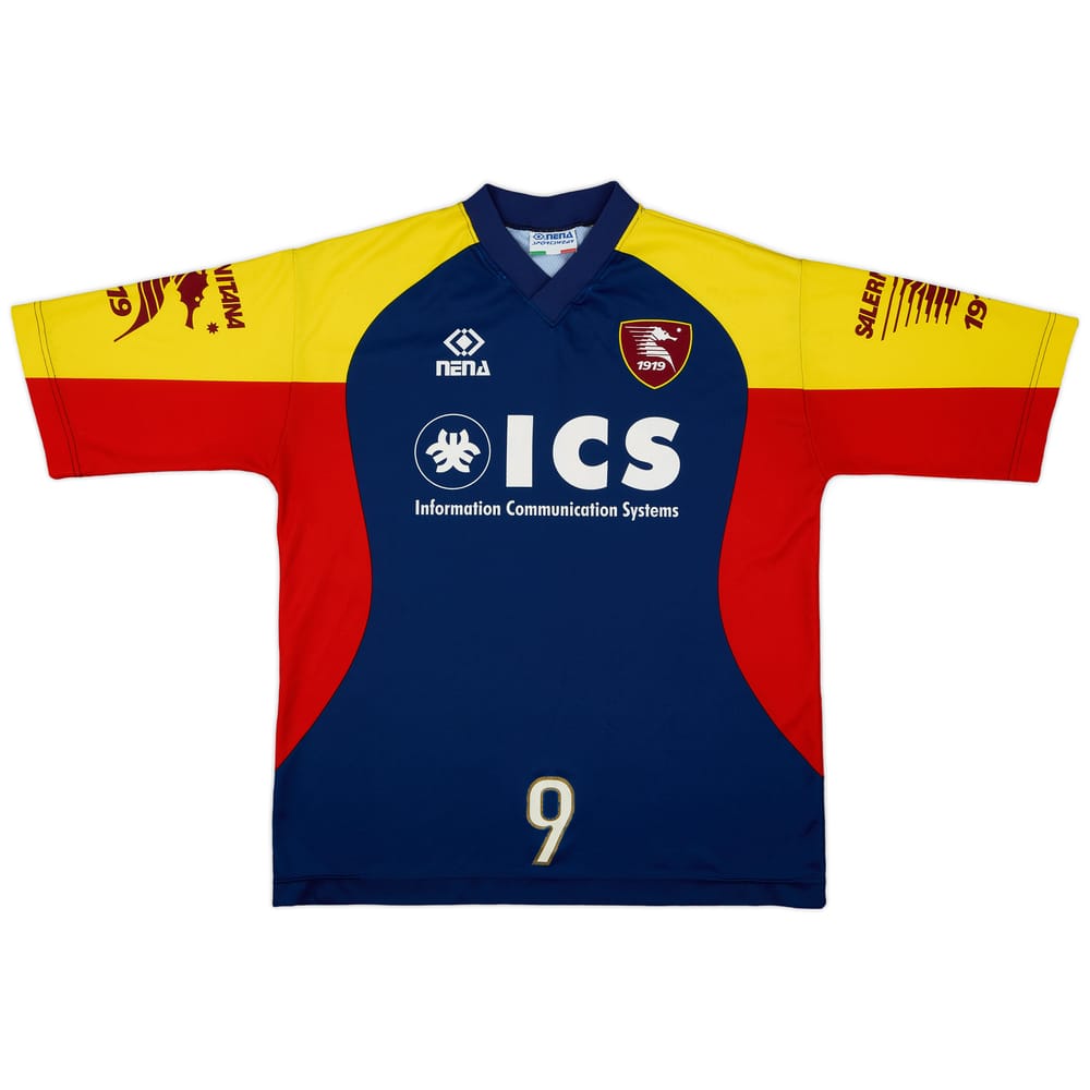 2000-01 Salernitana Nena Player Issue Training Shirt #9 - 8/10 - (XL)