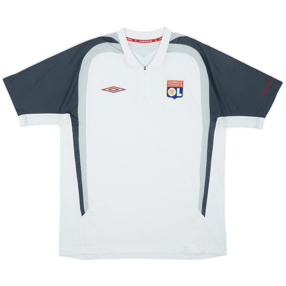 2006-07 Lyon Umbro 1/4 Zip Training Shirt - 8/10 - (M)