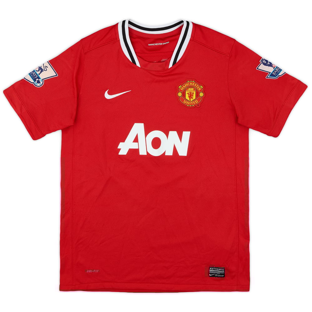 2011-12 Manchester United Home Shirt - 6/10 - (L.Boys)