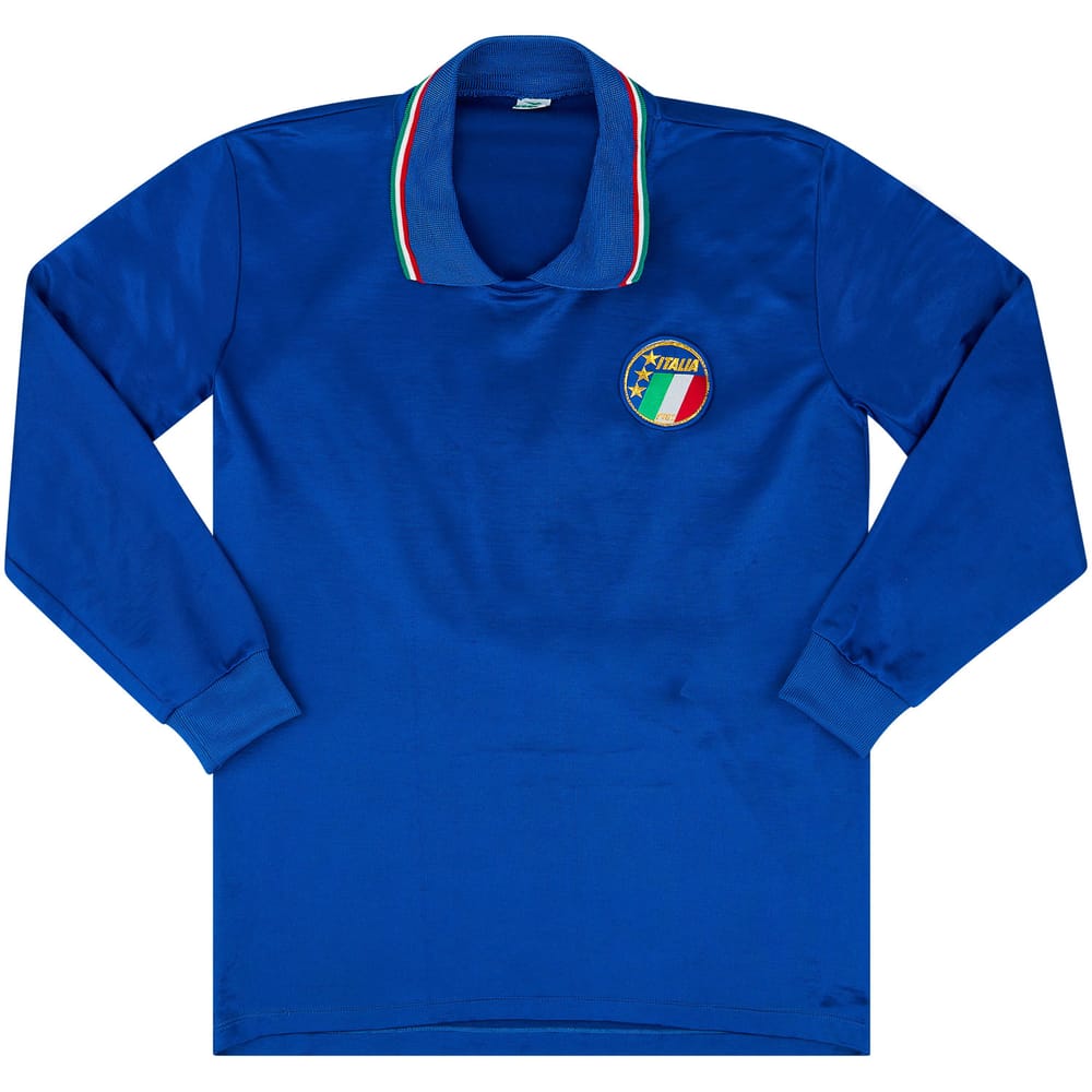1986-89 Italy Match Issue Home L/S Shirt #8