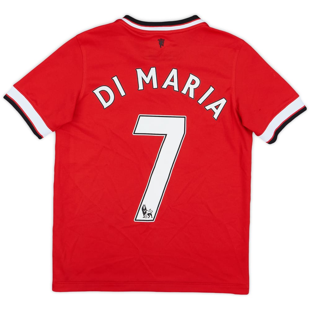 2014-15 Manchester United Home Shirt Di Maria #7 - 8/10 - (M.Boys)