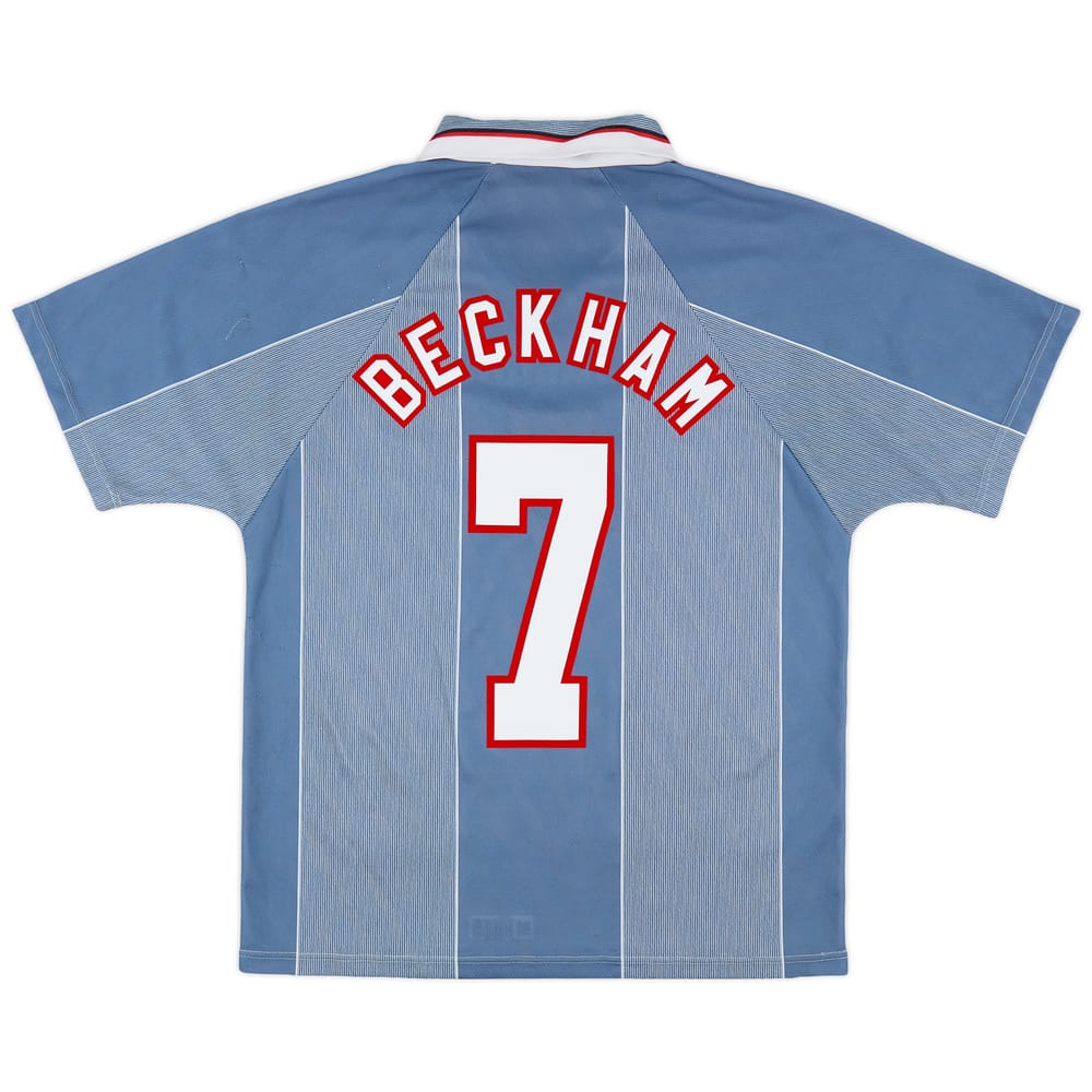 1996-97 England Away Shirt Beckham #7 - 6/10 - (M)