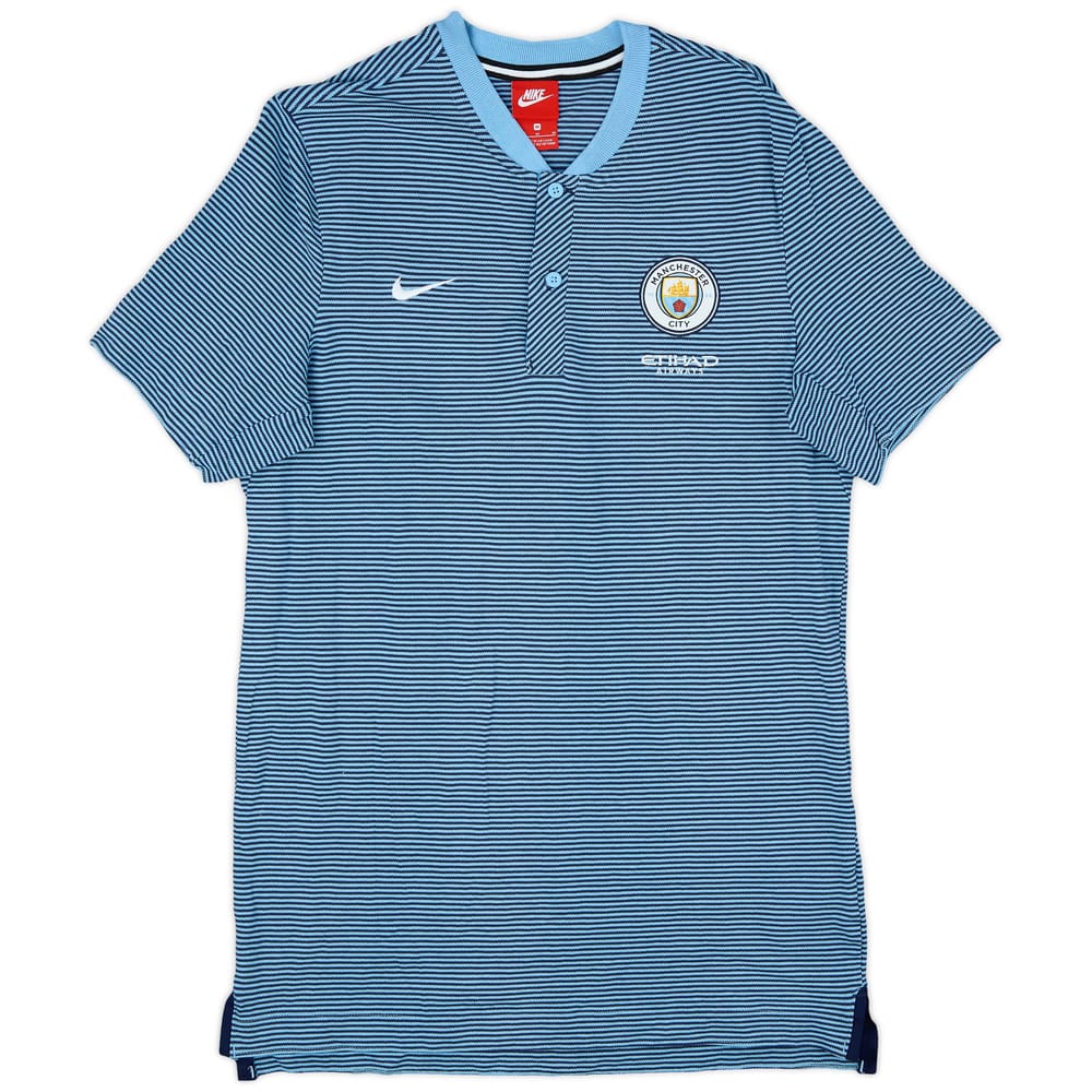 2017-18 Manchester City Nike Polo Shirt - 9/10 - (M)