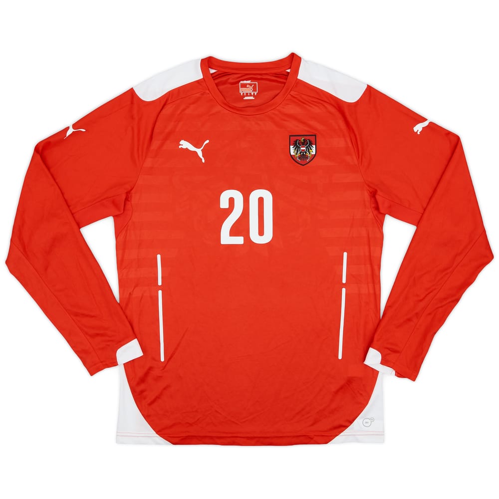 2014-16 Austria Player Issue Home L/S Shirt #20 - 8/10 - (L)