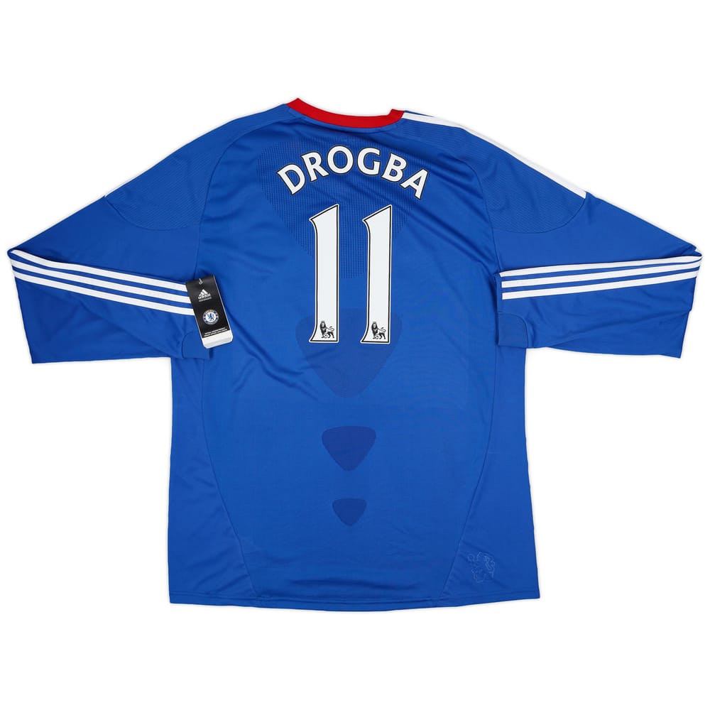 2010-11 Chelsea Home L/S Shirt Drogba #11 (XL)