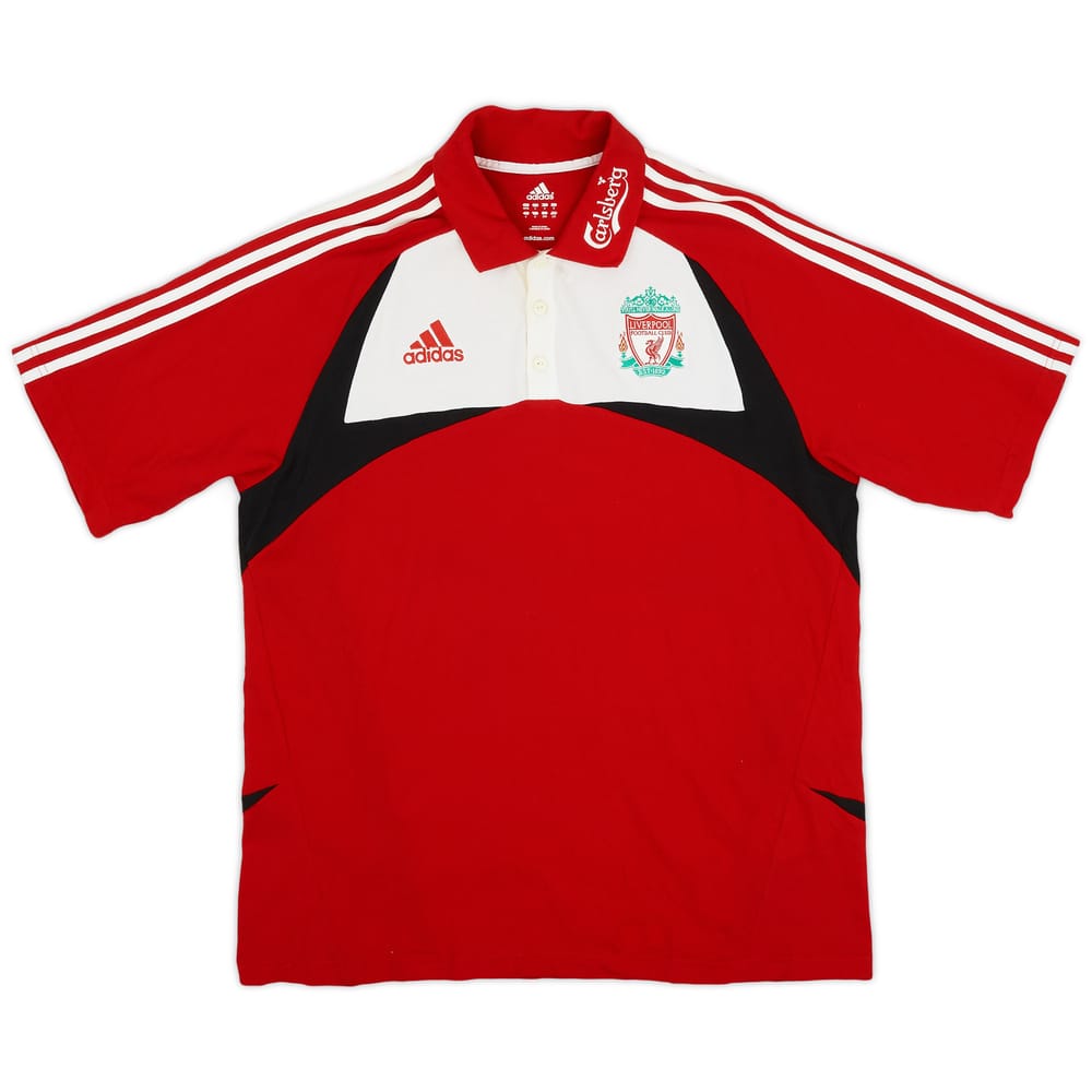 2007-08 Liverpool adidas Polo Shirt - 7/10 - (L/XL)