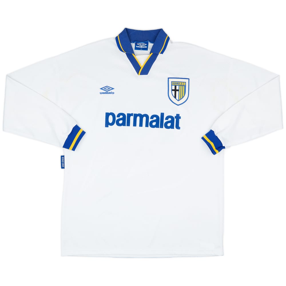 1993-95 Parma Match Issue Home L/S Shirt #14