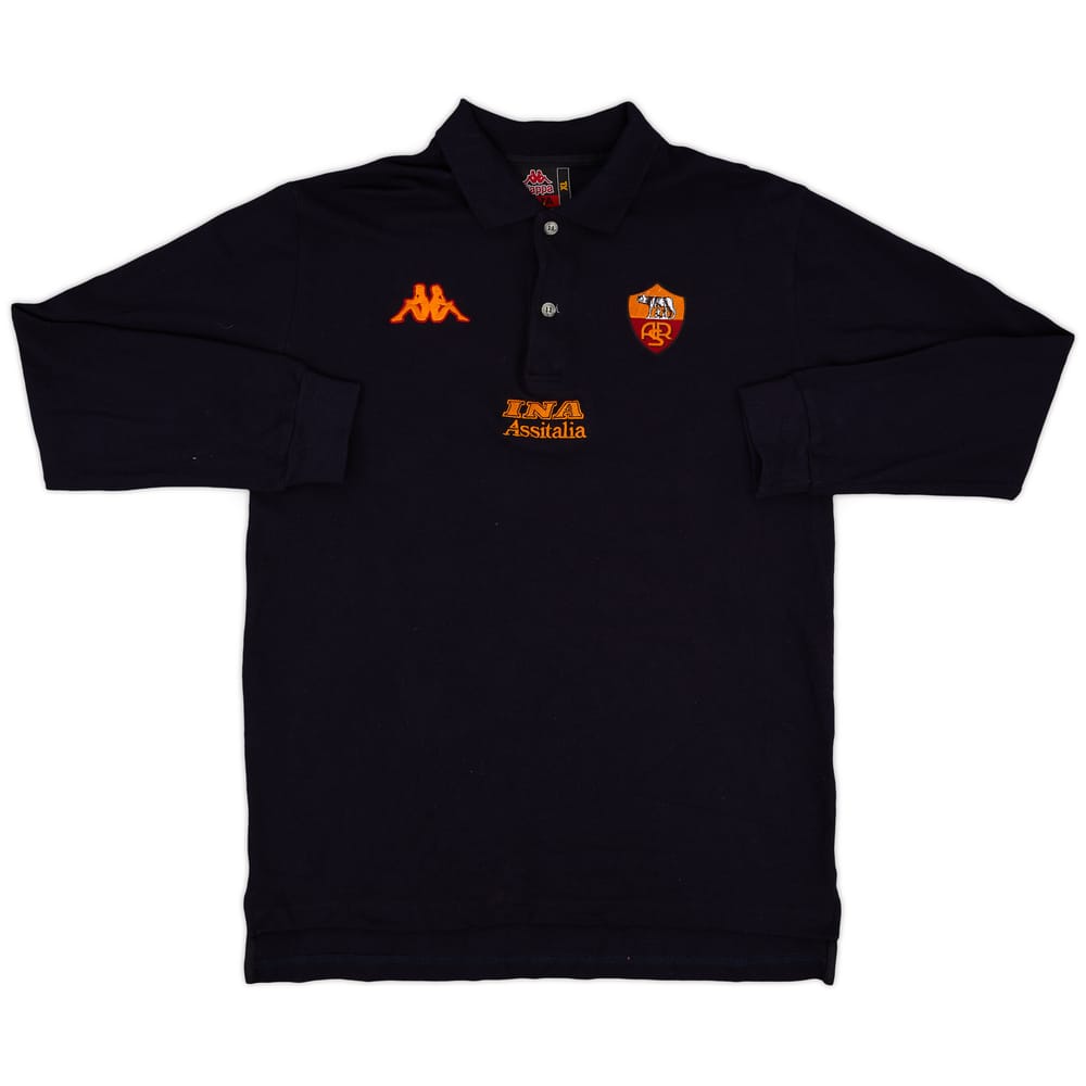 2000-01 Roma Kappa Polo L/S Shirt - 9/10 - (XL)
