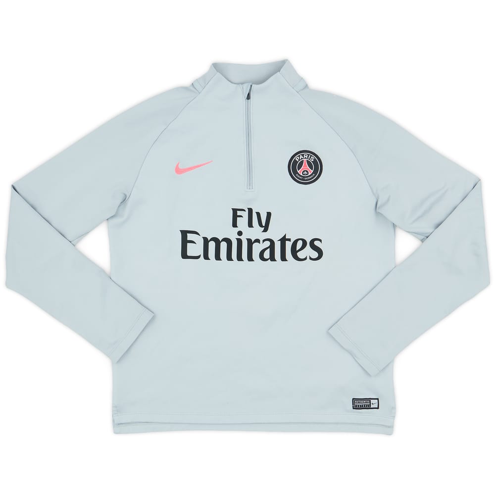2018-19 Paris Saint-Germain Nike 1/4 Zip Training Top - 7/10 - (XL.Boys)