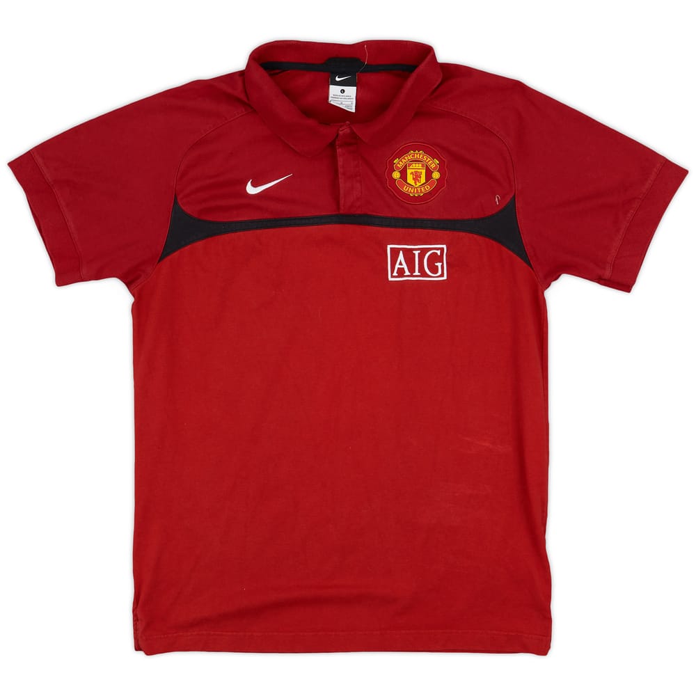 2010-11 Manchester United Nike Polo Shirt - 8/10 - (L)