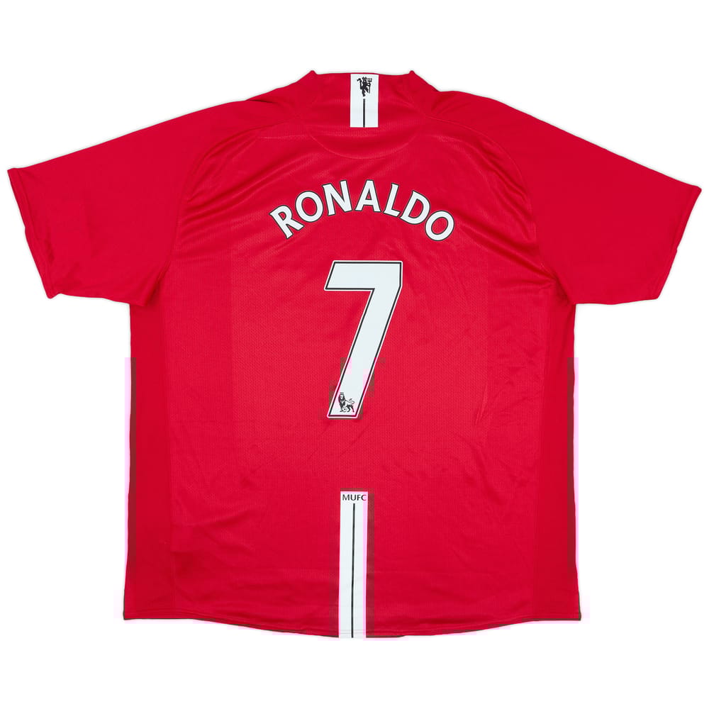 2007-09 Manchester United Home Shirt Ronaldo #7 (XXL)