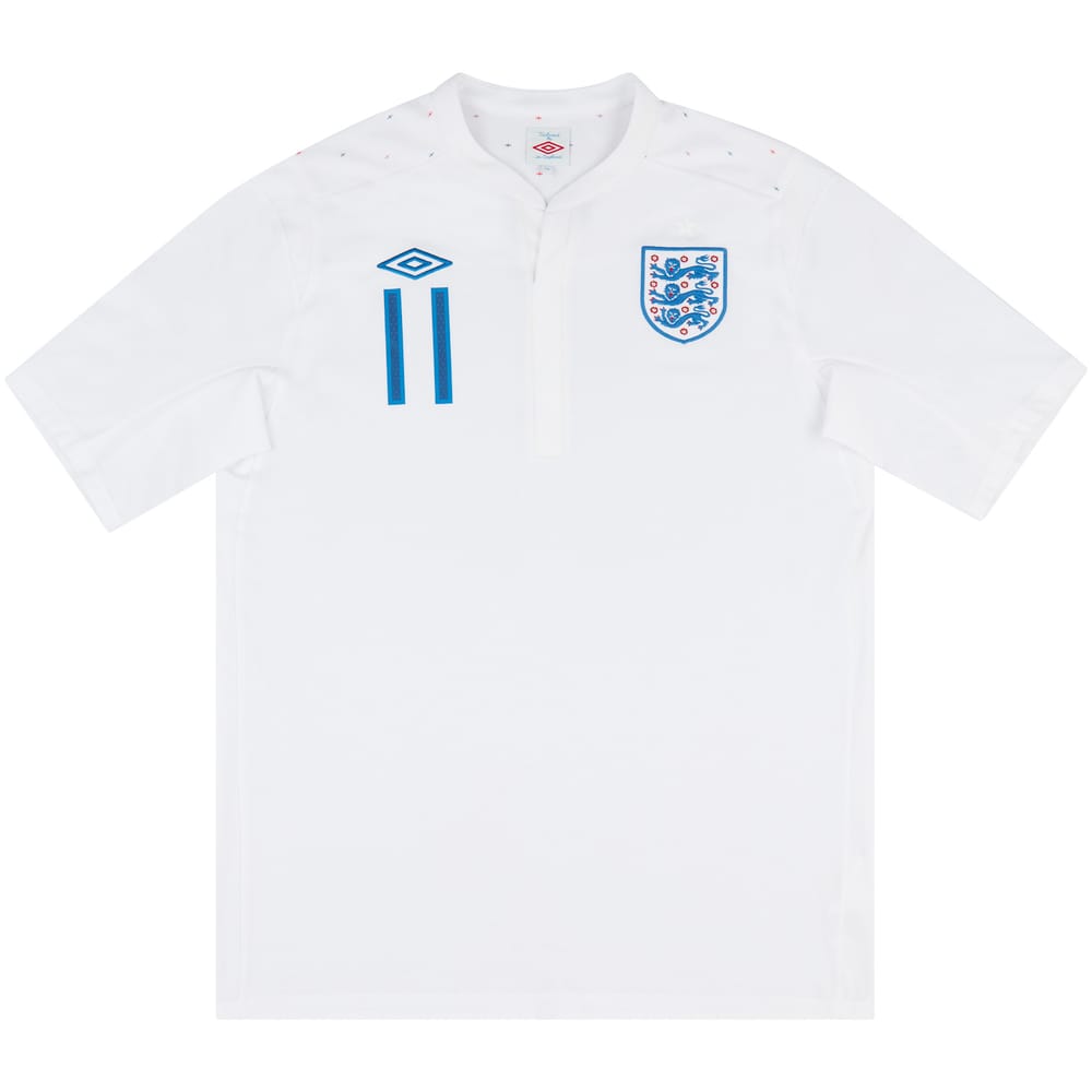 2010 England U-19 Match Issue Home Shirt #11 (Ince)