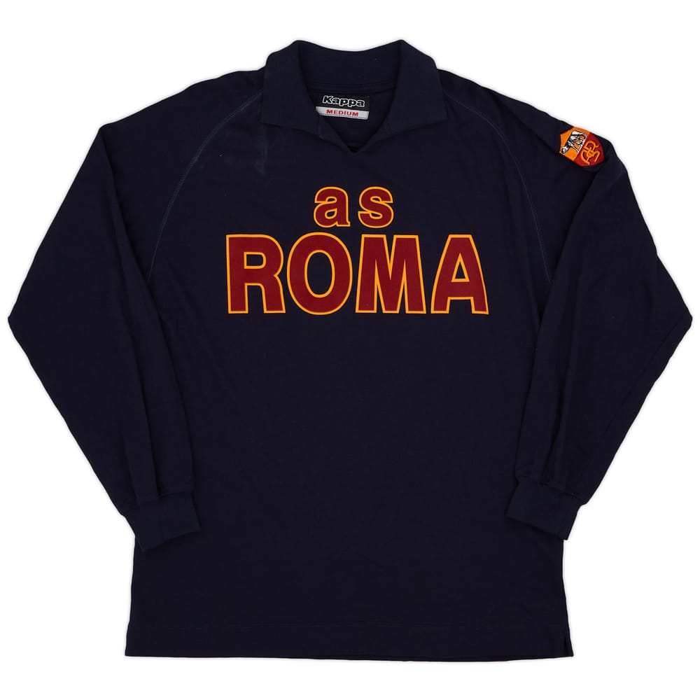 2003-04 Roma Kappa Polo L/S Shirt - 8/10 - (M)