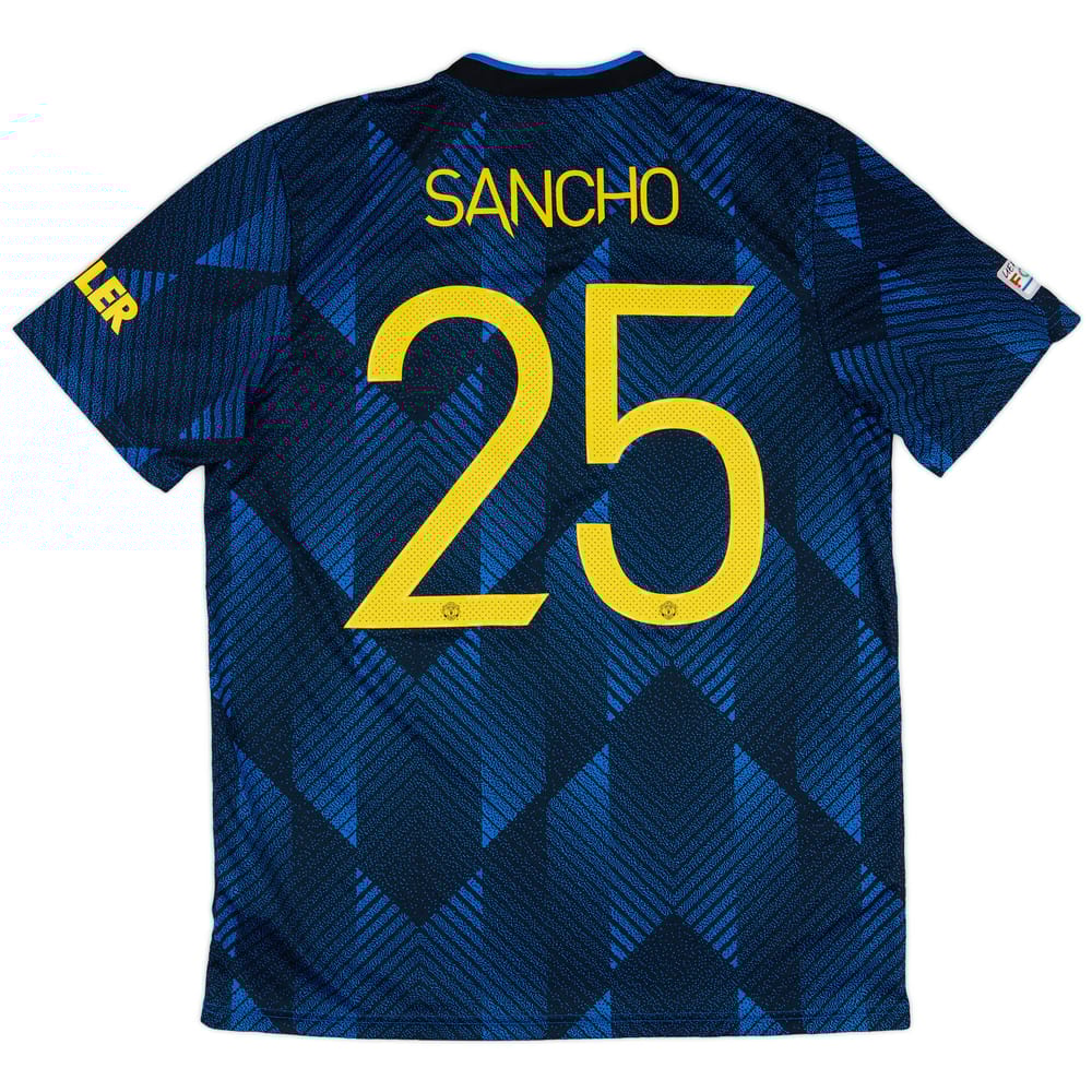 2021-22 Manchester United Third Shirt Sancho #25 - 8/10 - (L)