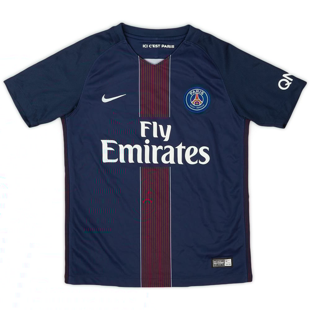 2017-18 Paris Saint-Germain Home Shirt - 9/10 - (M.Boys)