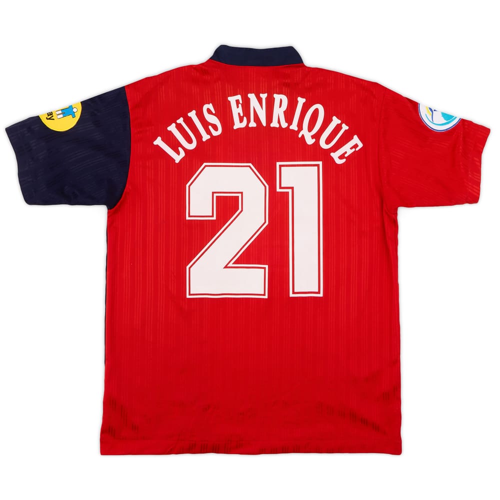 1996-98 Spain Home Shirt L.Enrique #21 - 8/10 - (L)