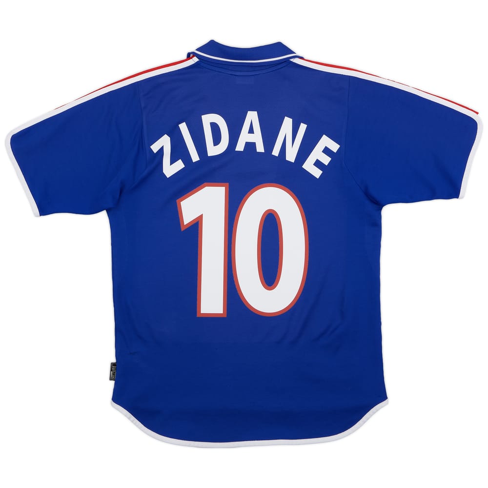 2000-02 France Home Shirt Zidane #10 - 8/10 - (S)