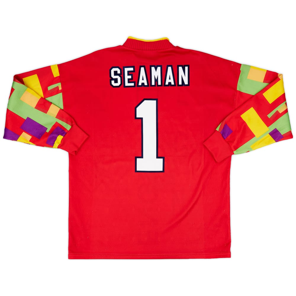 1995-96 England GK Shirt Seaman #1 - 8/10 - (L)