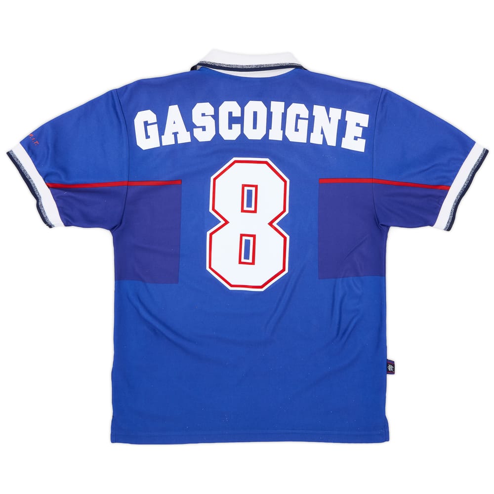 1997-99 Rangers Home Shirt Gascoigne #8 - 6/10 - (S)