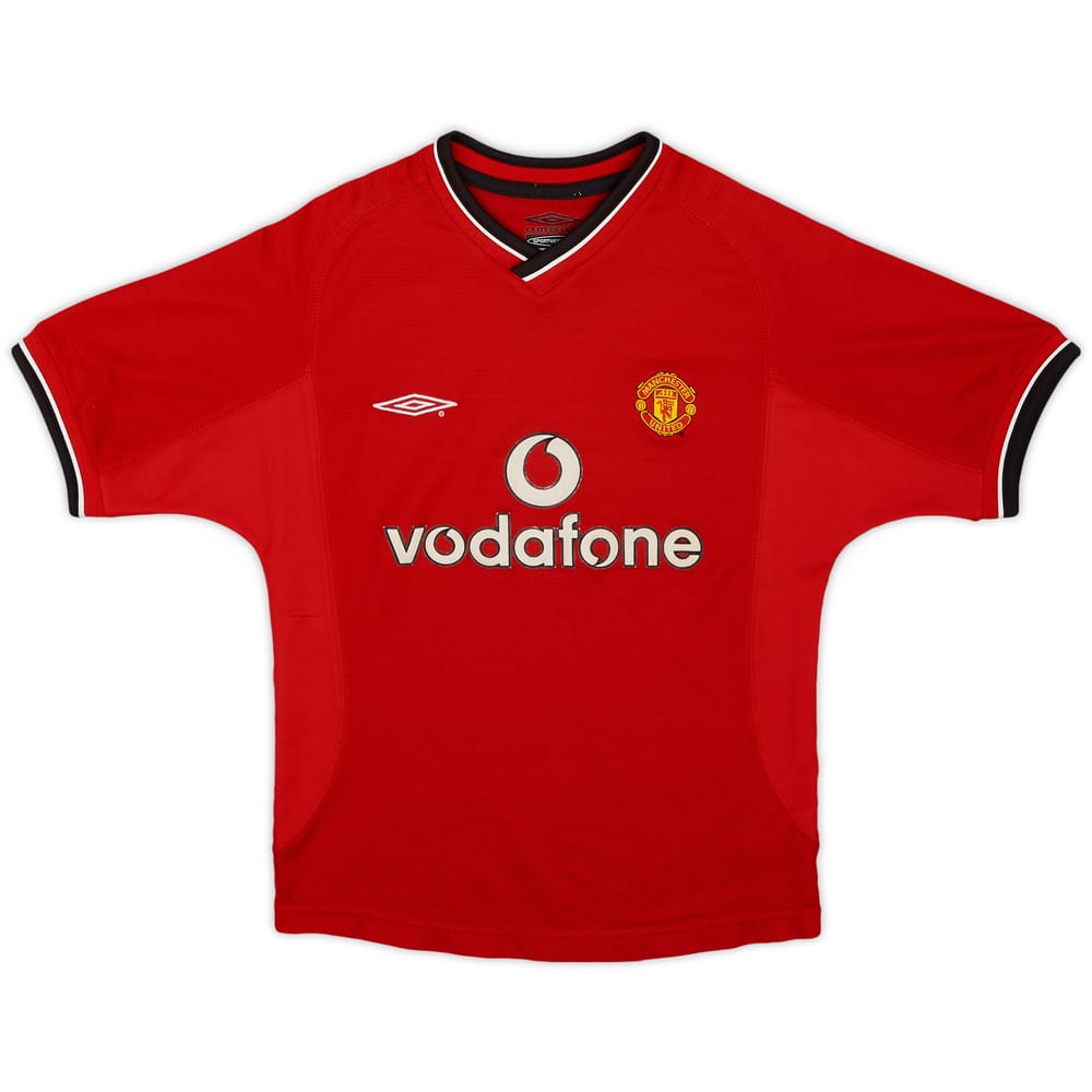 2000-02 Manchester United Home Shirt - 8/10 - (S.Boys)