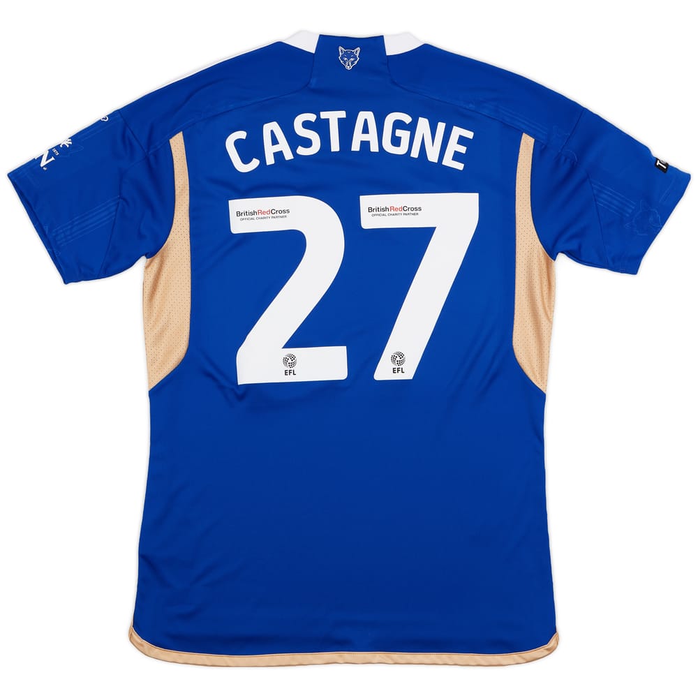 2023-24 Leicester Match Issue Home Shirt Castagne #27