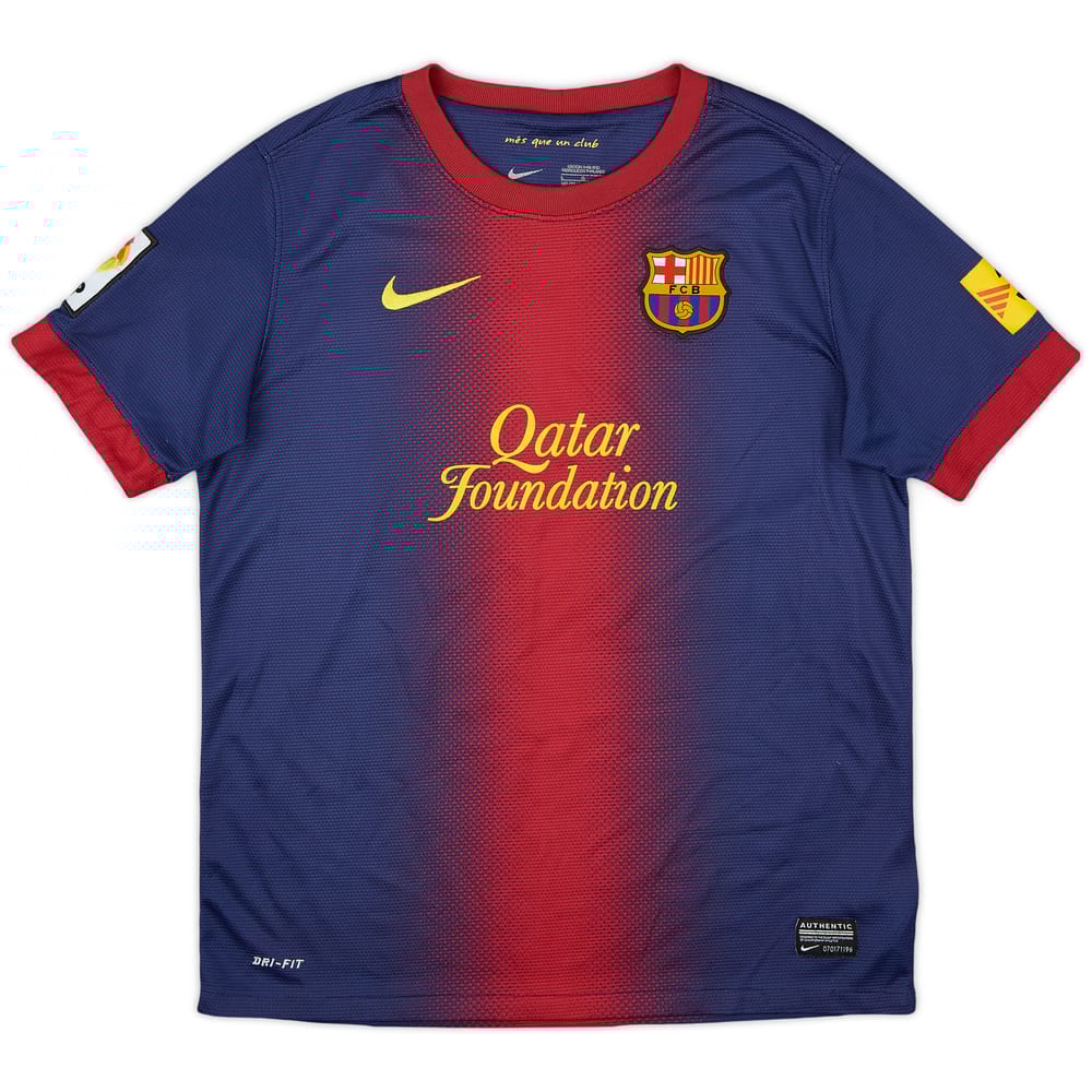 2012-13 Barcelona Home Shirt - 7/10 - (L.Boys)