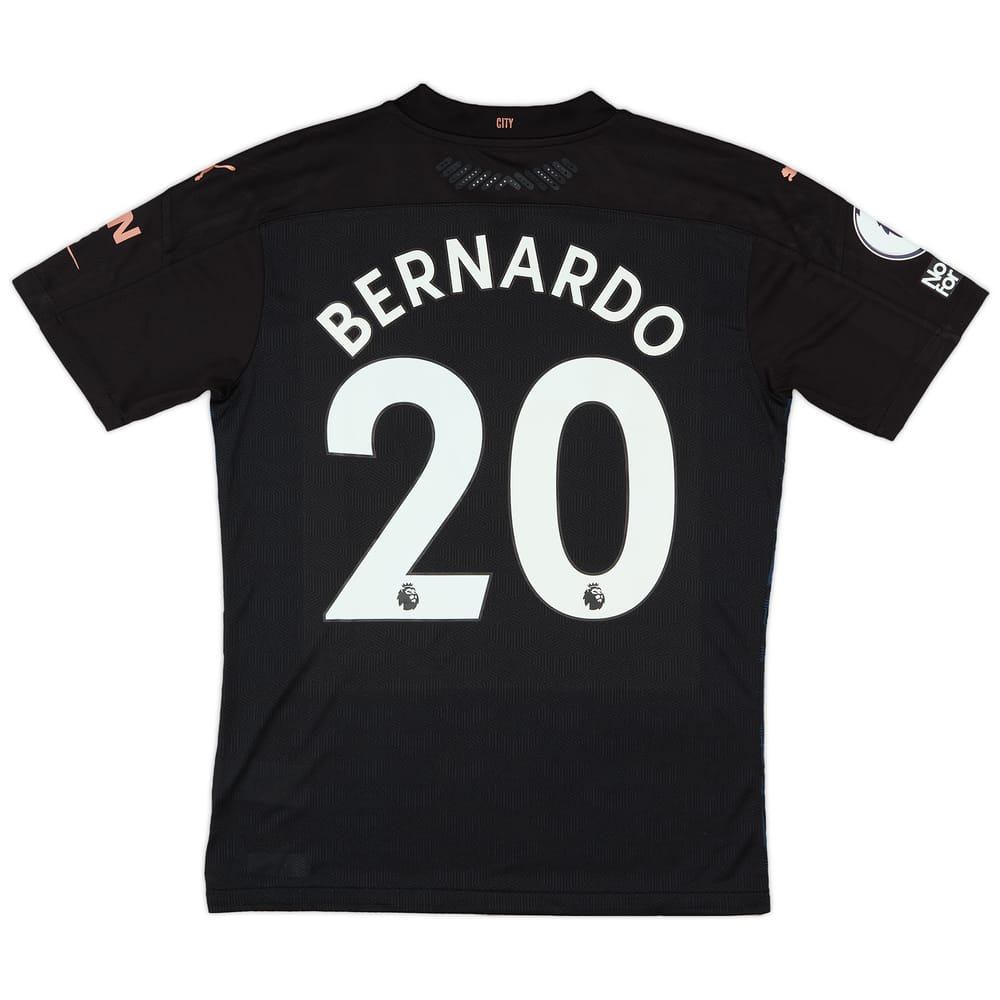 2020-21 Manchester City Match Issue Away Shirt Bernardo #20