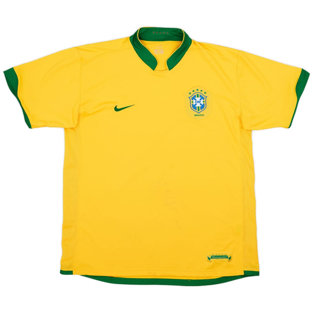 2006-08 Brazil Home Shirt - 4/10 - (XL)