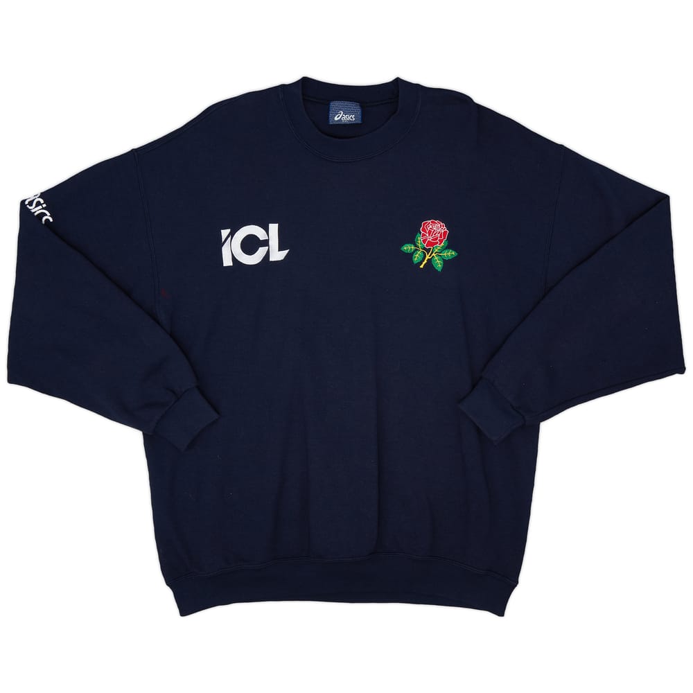 2000s Lancashire Cricket Club Asics Sweat Top - 9/10 - (XXL)