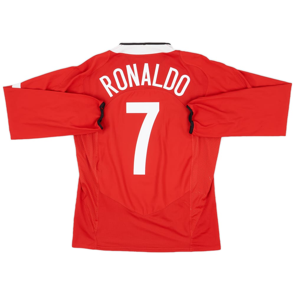 2004-06 Manchester United Home L/S Shirt Ronaldo #7 - 6/10 - (L)