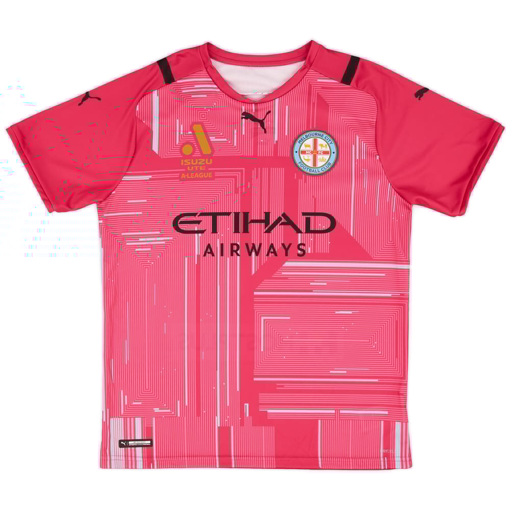2021-22 Melbourne City Player Issue GK S/S Shirt - 9/10 - (L)