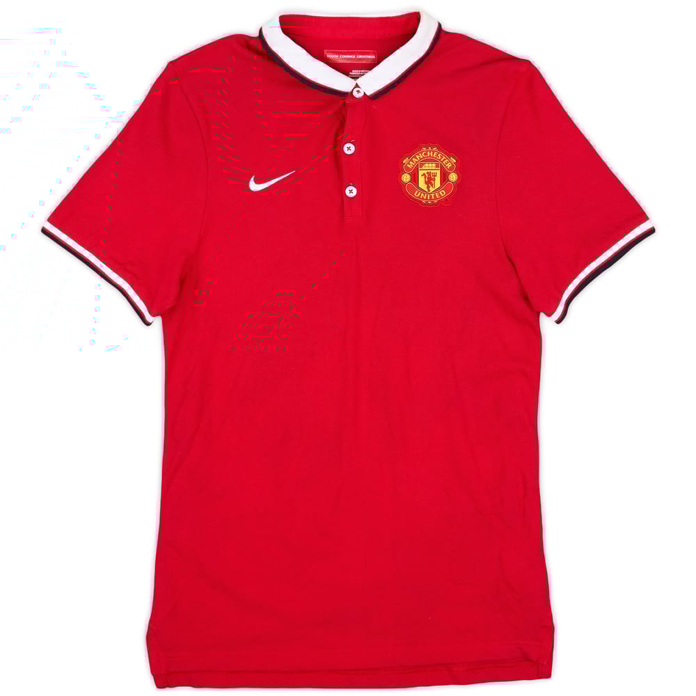 2014-15 Manchester United Nike Polo Shirt - 8/10 - (S)