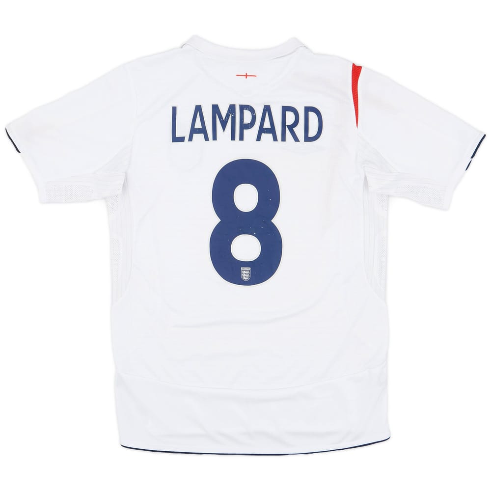 2005-07 England Home Shirt Lampard #8 - 5/10 - (M)