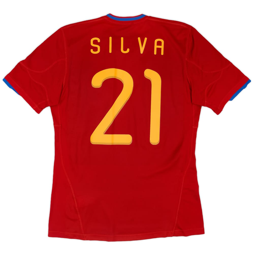 2009-10 Spain Home Shirt Silva #21 - 5/10 - (M)