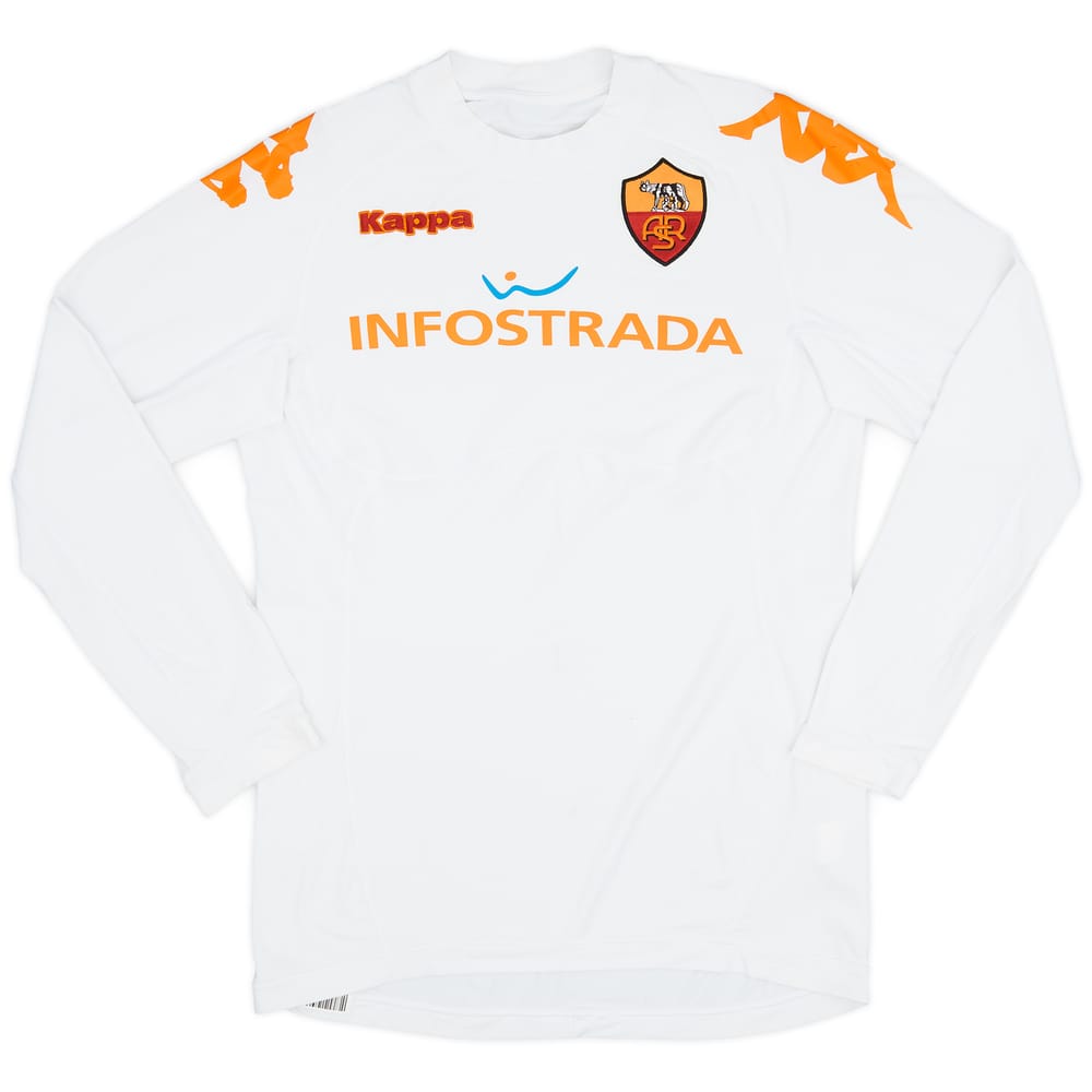 2008-09 Roma Away L/S Shirt - 6/10 - (L)