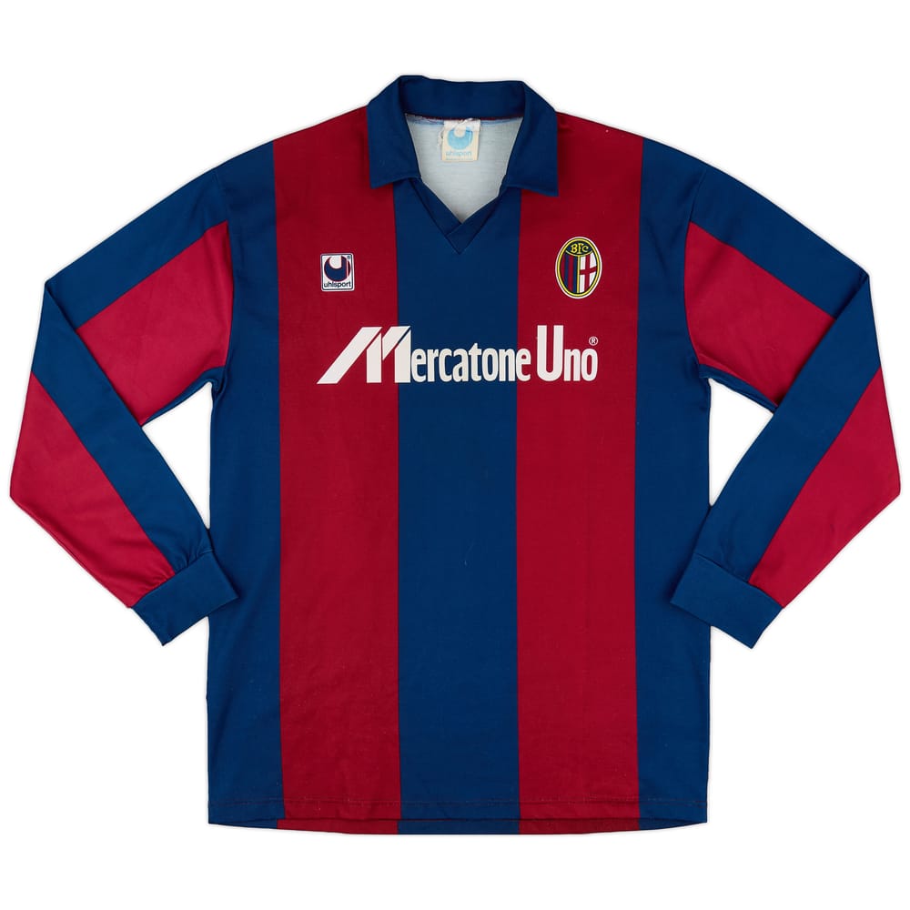 1989-90 Bologna Home L/S Shirt - 9/10 - (XL)