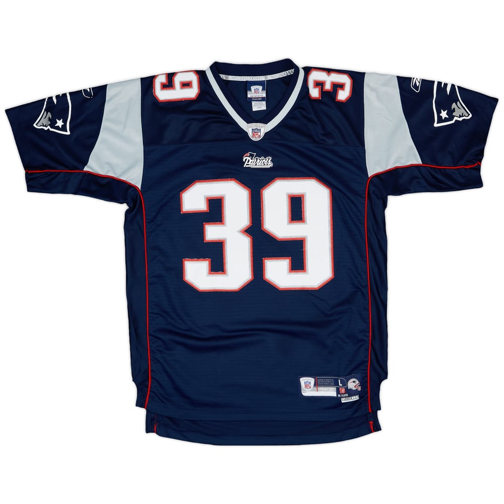 2007 New England Patriots Maroney #39 Reebok Premier Home Jersey - 5/10 - (L)