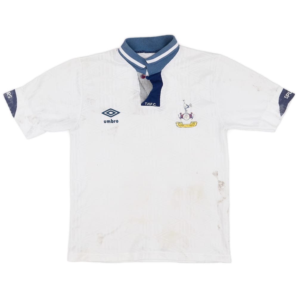 1991-93 Tottenham Home Shirt - 4/10 - (L.Boys)