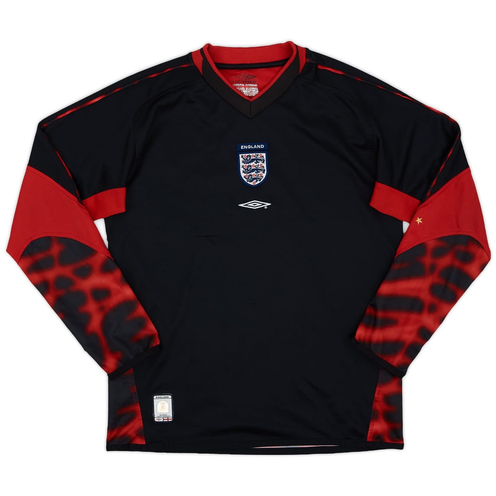 2004-06 England GK Shirt - 7/10 - (L.Boys)