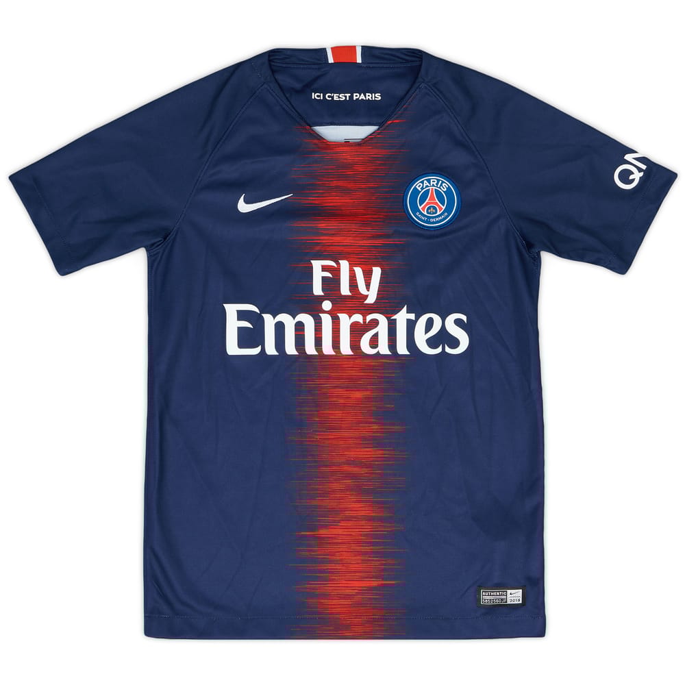 2018-19 Paris Saint-Germain Home Shirt - 9/10 - (M.Boys)