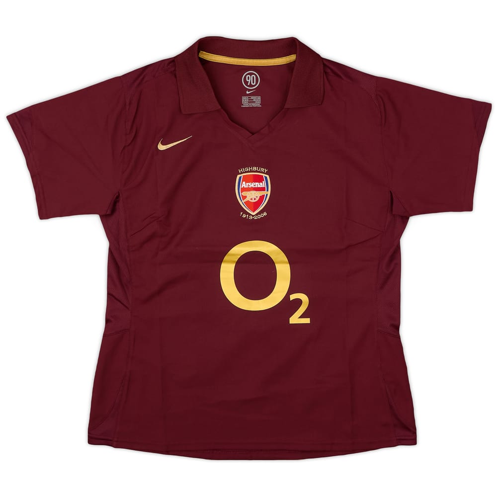 2005-06 Arsenal Home Shirt - 9/10 - (Women's M)