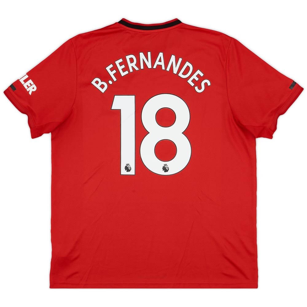 2019-20 Manchester United Home Shirt B.Fernandes #18 - 5/10 - (XL)