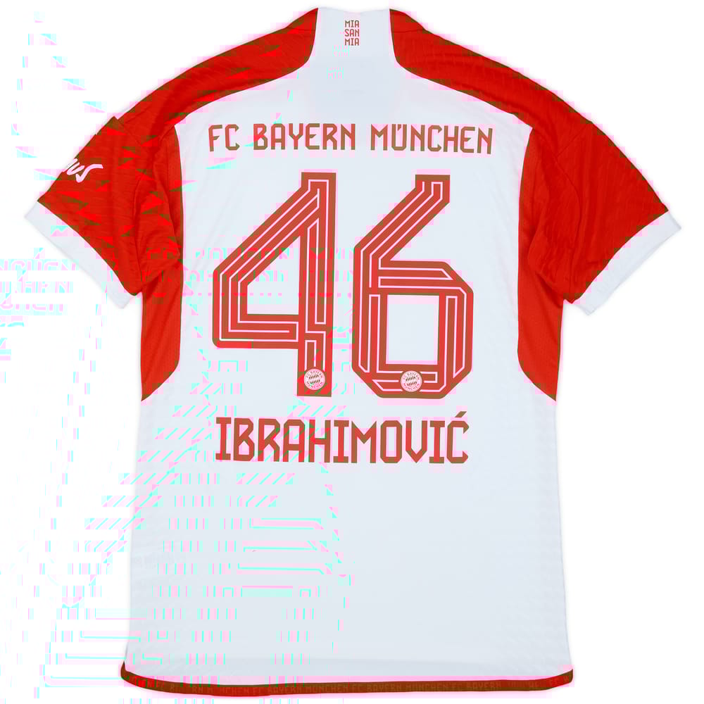 2023-24 Bayern Munich Authentic Home Shirt Ibrahimovic #46 - 9/10 - (M)