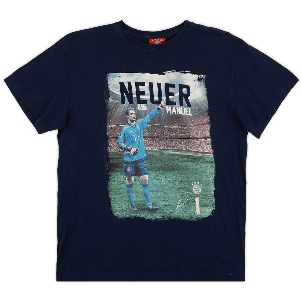 2015-16 Bayern Munich 'Manuel Neuer' Grahpic Tee - 9/10 - (S)