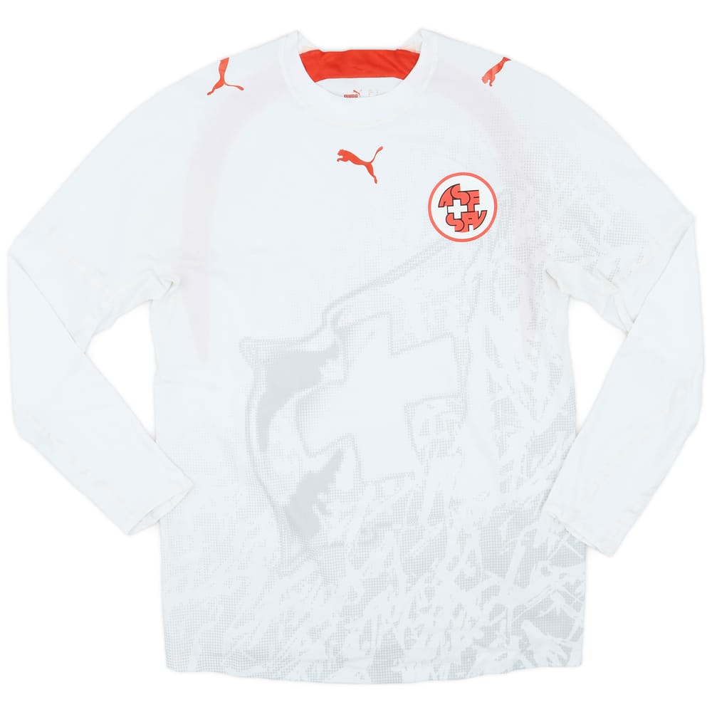 2006-08 Switzerland Player Issue Away L/S Shirt - 9/10 - (L)