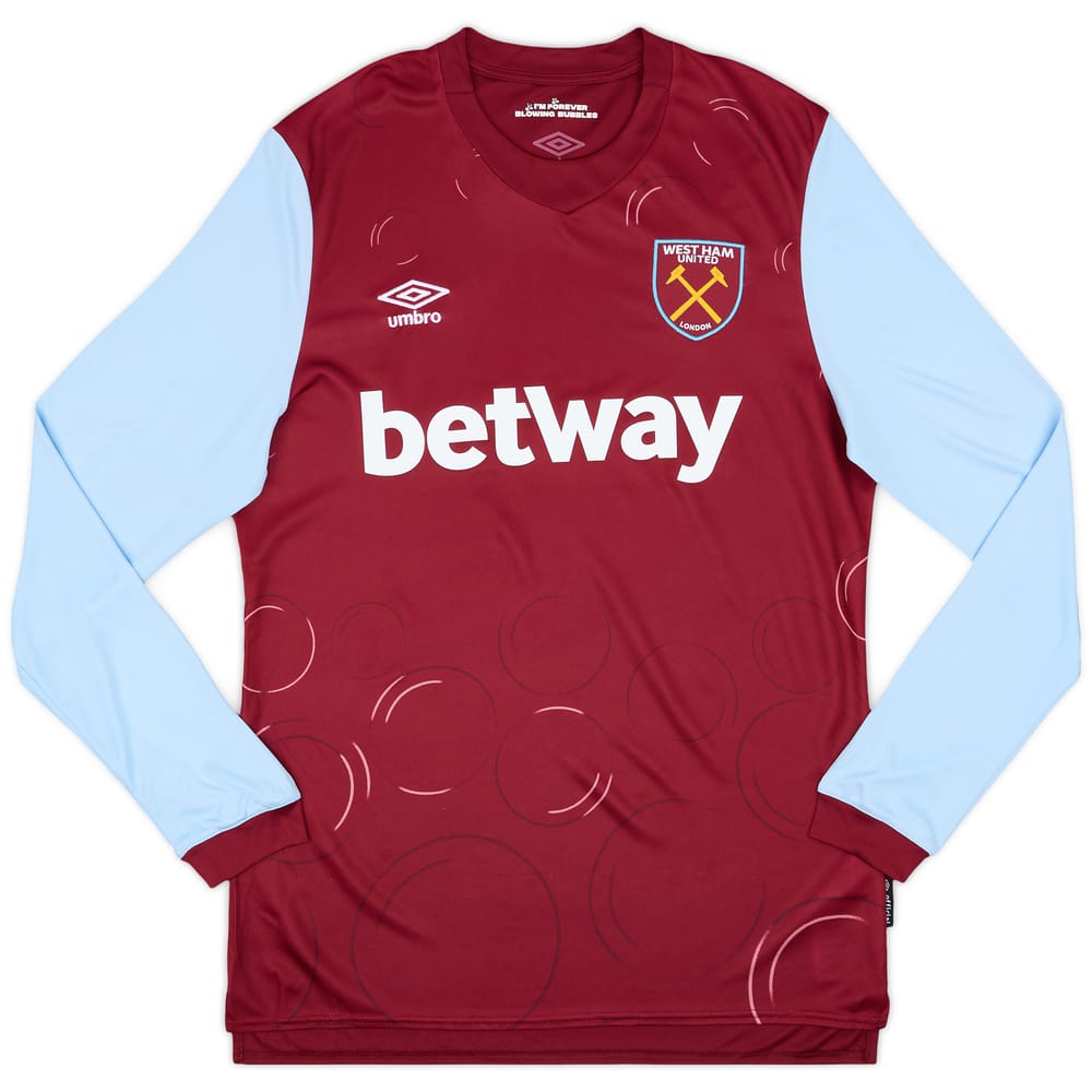 2023-24 West Ham Home L/S Shirt - As New