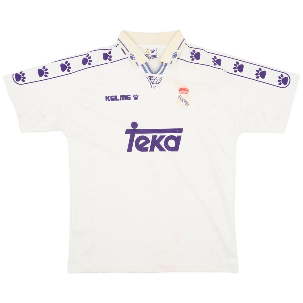 1994-96 Real Madrid Home Shirt - 4/10 - (L)