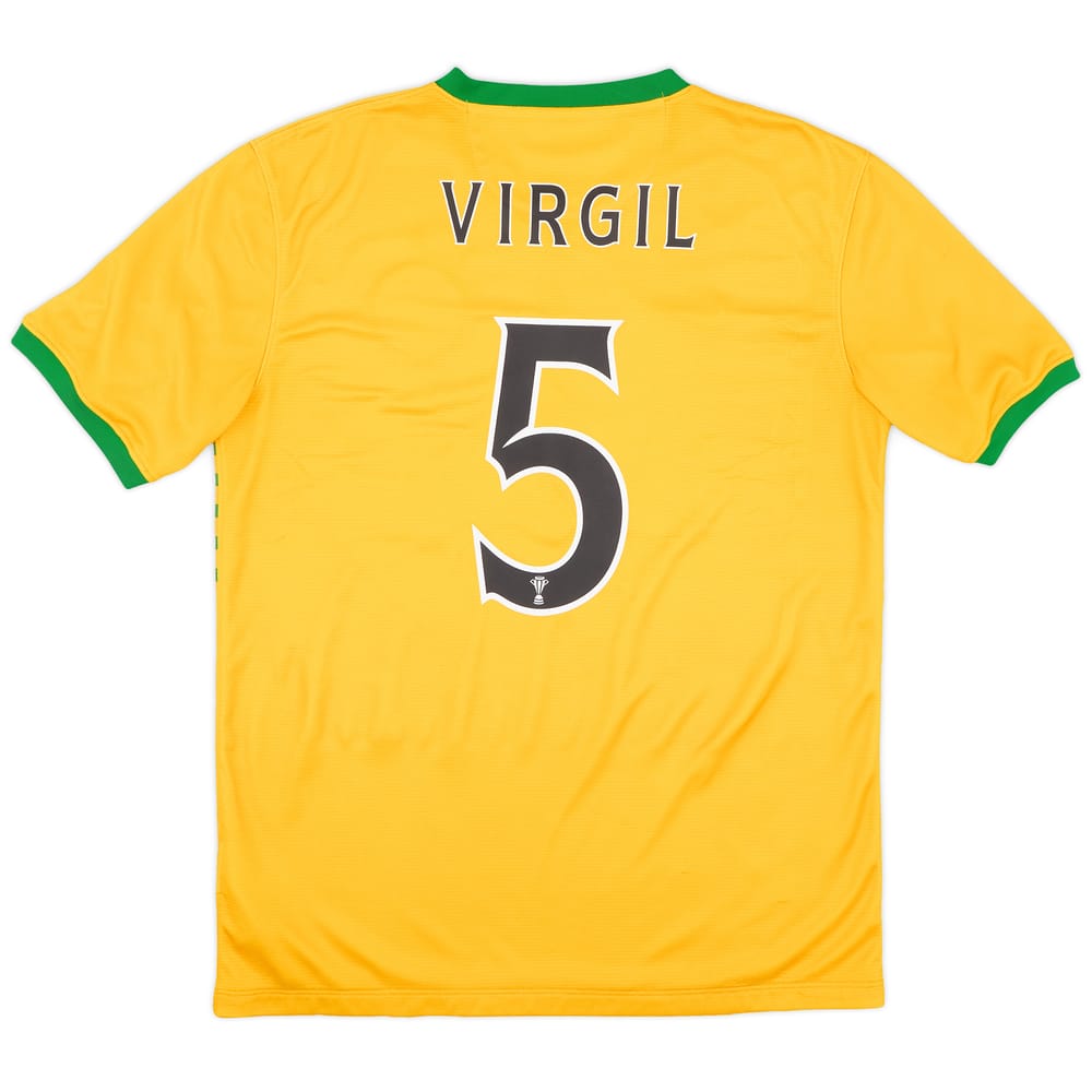 2013-14 Celtic Away Shirt Virgil #5 - 8/10 - (M)